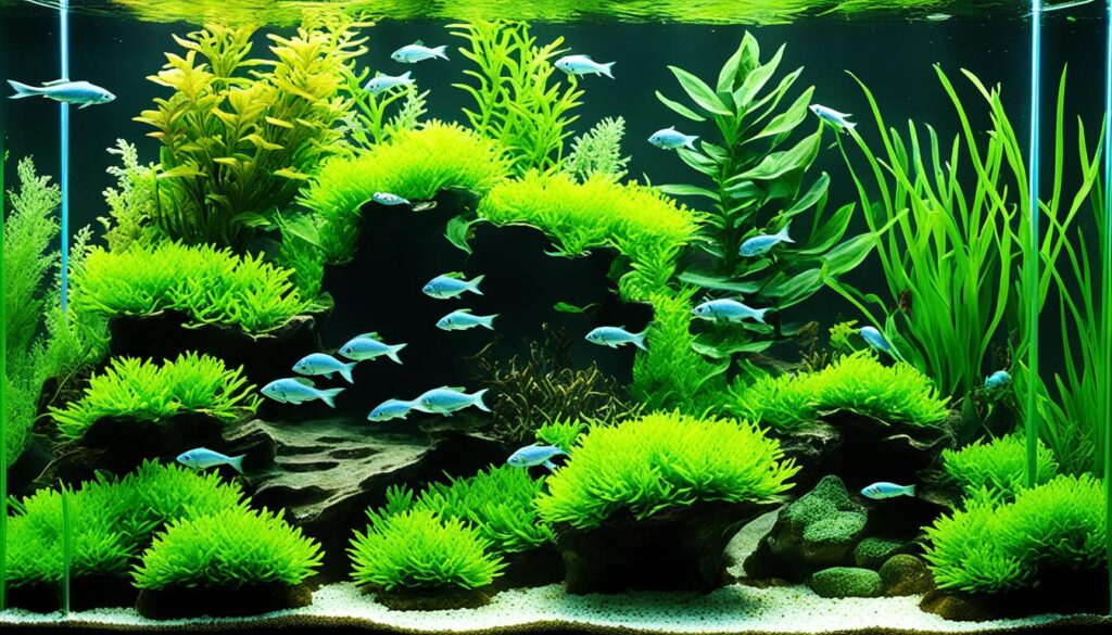 Algae control in a planted aquarium