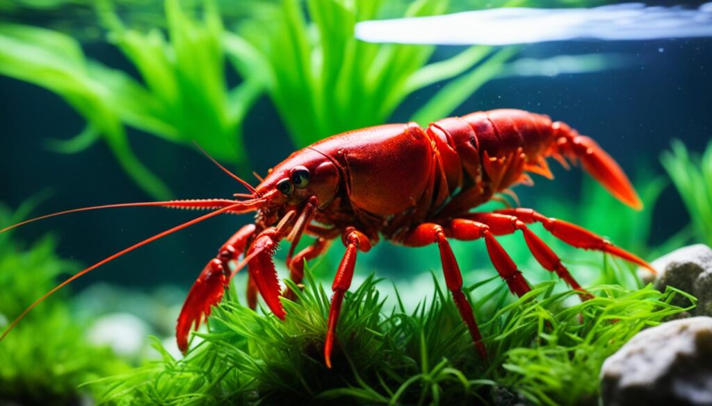 Crayfish in Aquarium