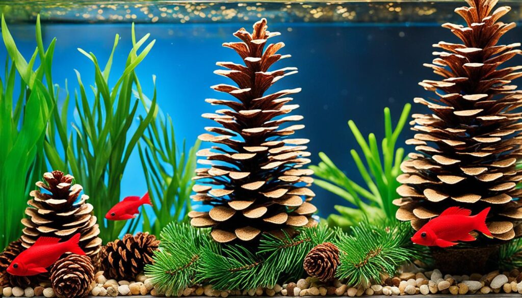 DIY holiday aquarium decorations