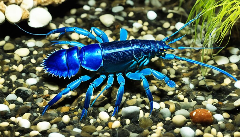 Electric blue crayfish