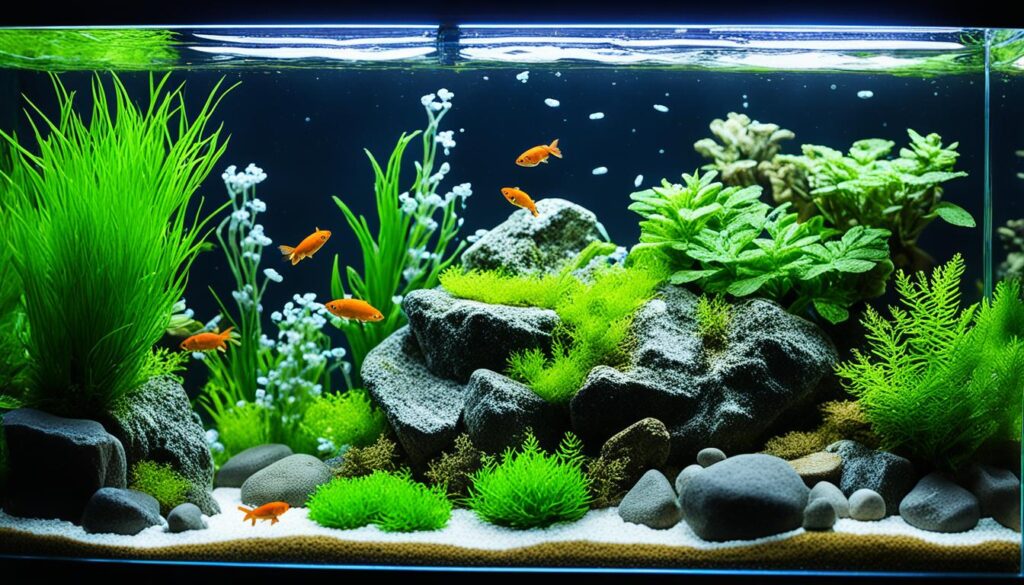 Fish-less method for cycling an aquarium