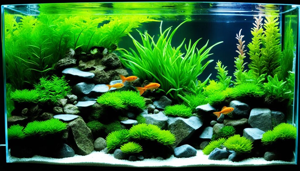 Fishless aquarium cycling