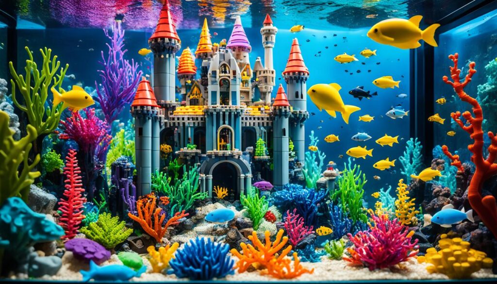 Legos for Aquarium Decor