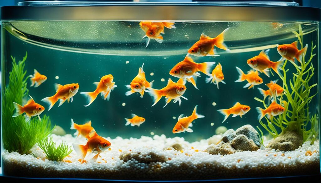 Negative effects of small tank on goldfish health