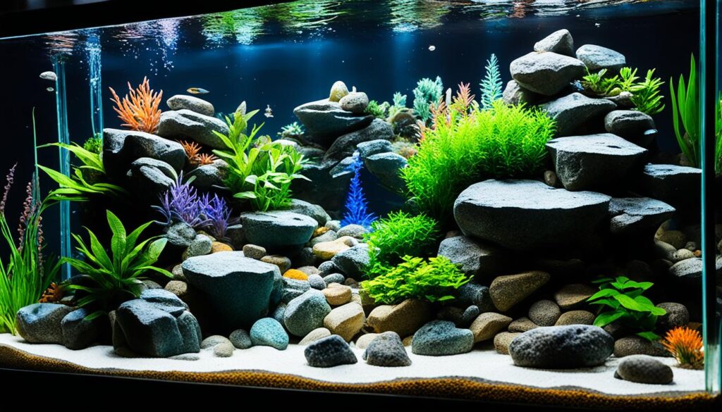 Rock crafting for fish tanks