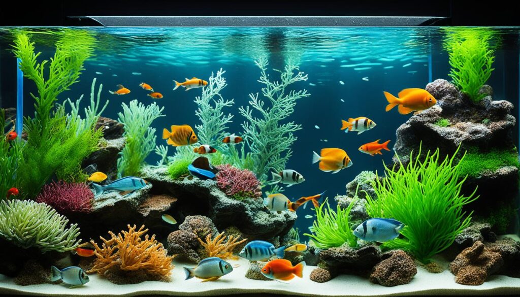 Water changes in aquarium