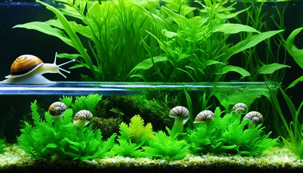 aquarium temperature for freshwater snails