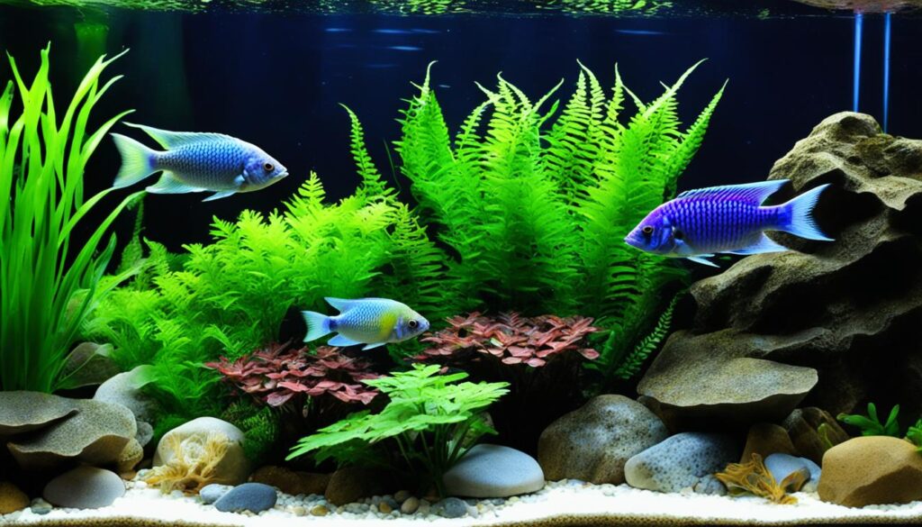 cichlid tank aesthetics