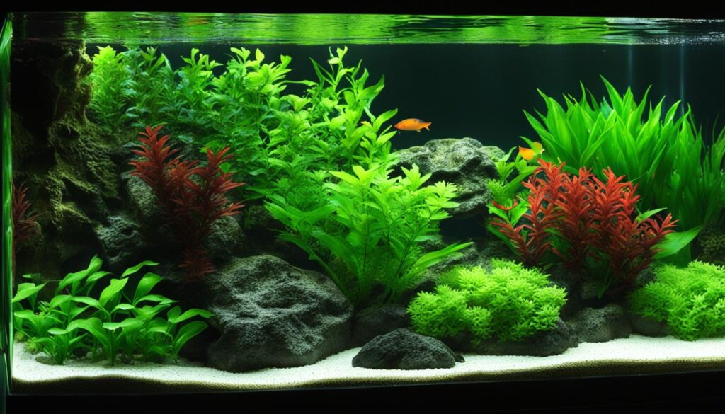 controlling light in fish tanks