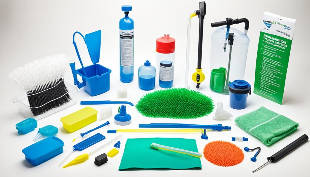 fish tank cleaning supplies