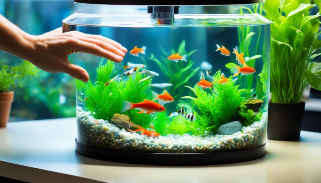 freshwater aquarium water change