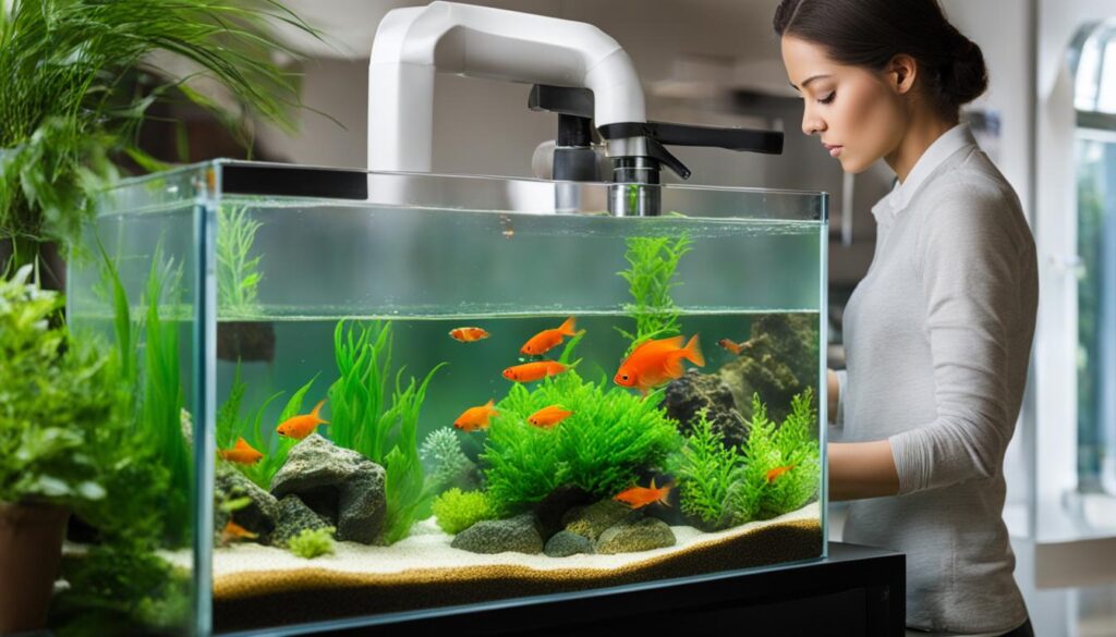 how to set up aquarium with inert substrate