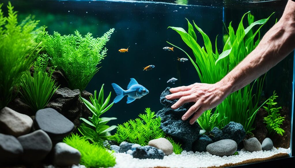 installing aquarium substrate