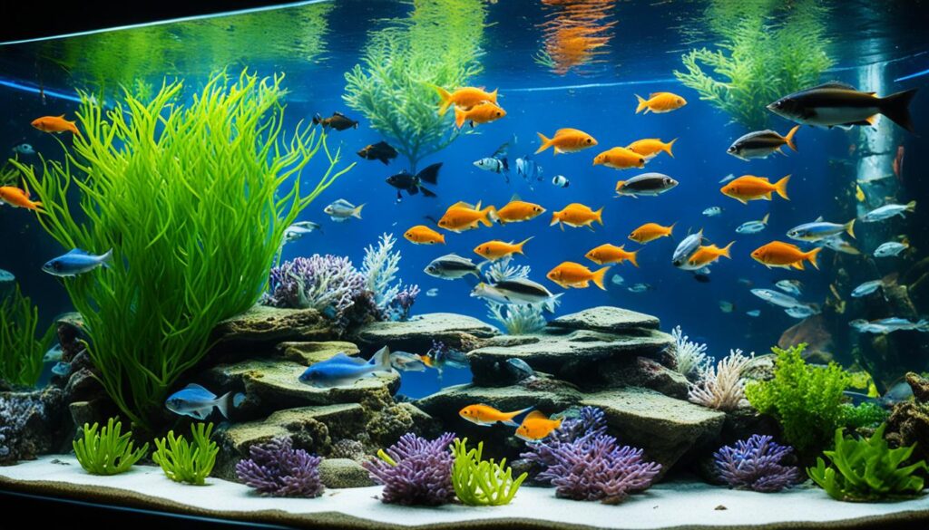 minimize aggression in fish tanks