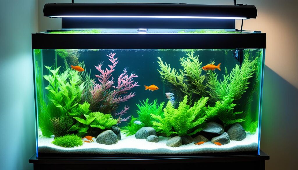 preventing sunlight in fish tank