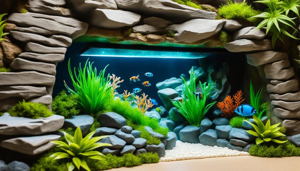 simple DIY aquarium decorations