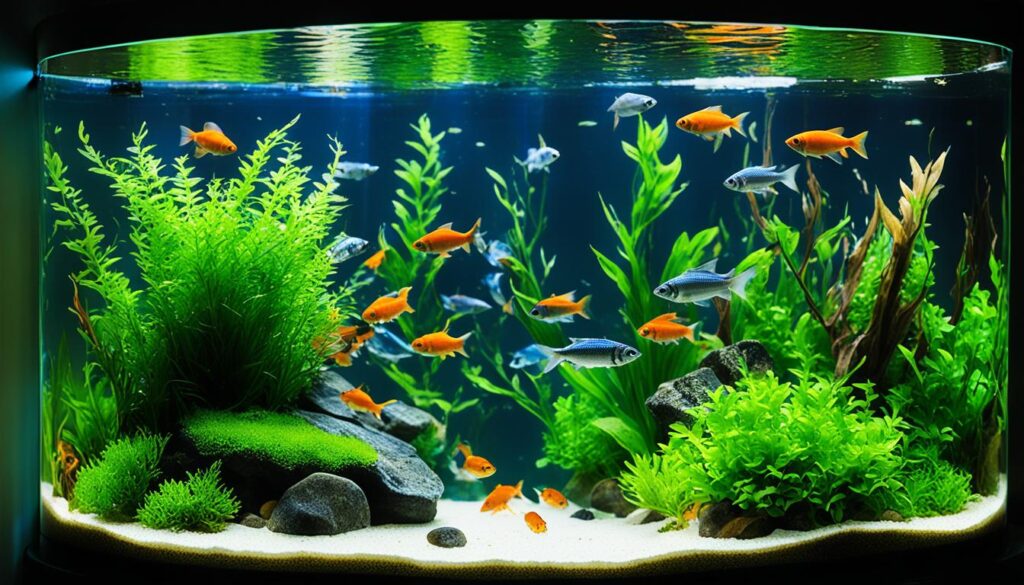 vertical tank fish care